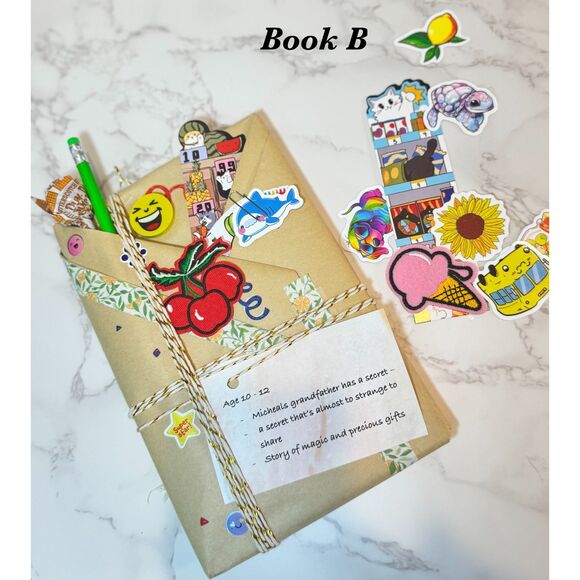 Kids' Blind Date With A Book: Mystery Story Gift Set, Stickers & Bookmark - Picture 3 of 5